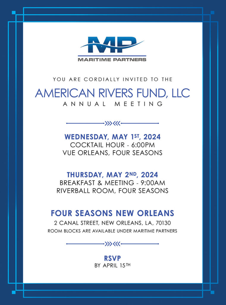 Maritime Partners ARF Invite 2024 Maritime Partners LLC   MP AMERICAN RIVERS FUND Annual Meeting 2024 Final Web 25 760x1024 